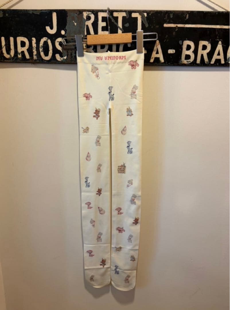 レッグウェア nursery room tights nu uniform <white>