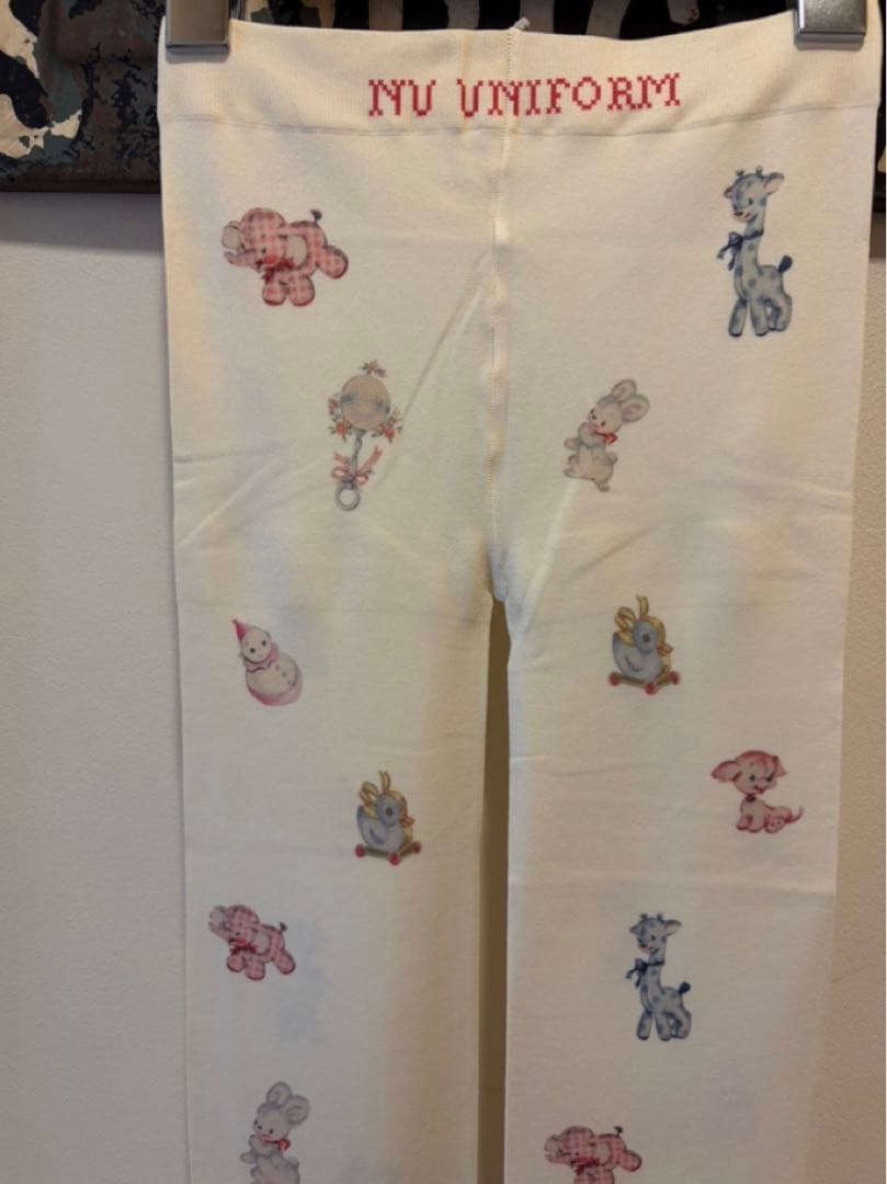 レッグウェア nursery room tights nu uniform <white>