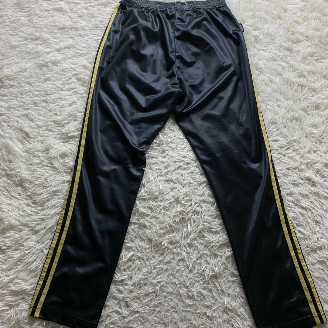 極美品■アディダス adidas ジャージ セットアップ 黒 金 L