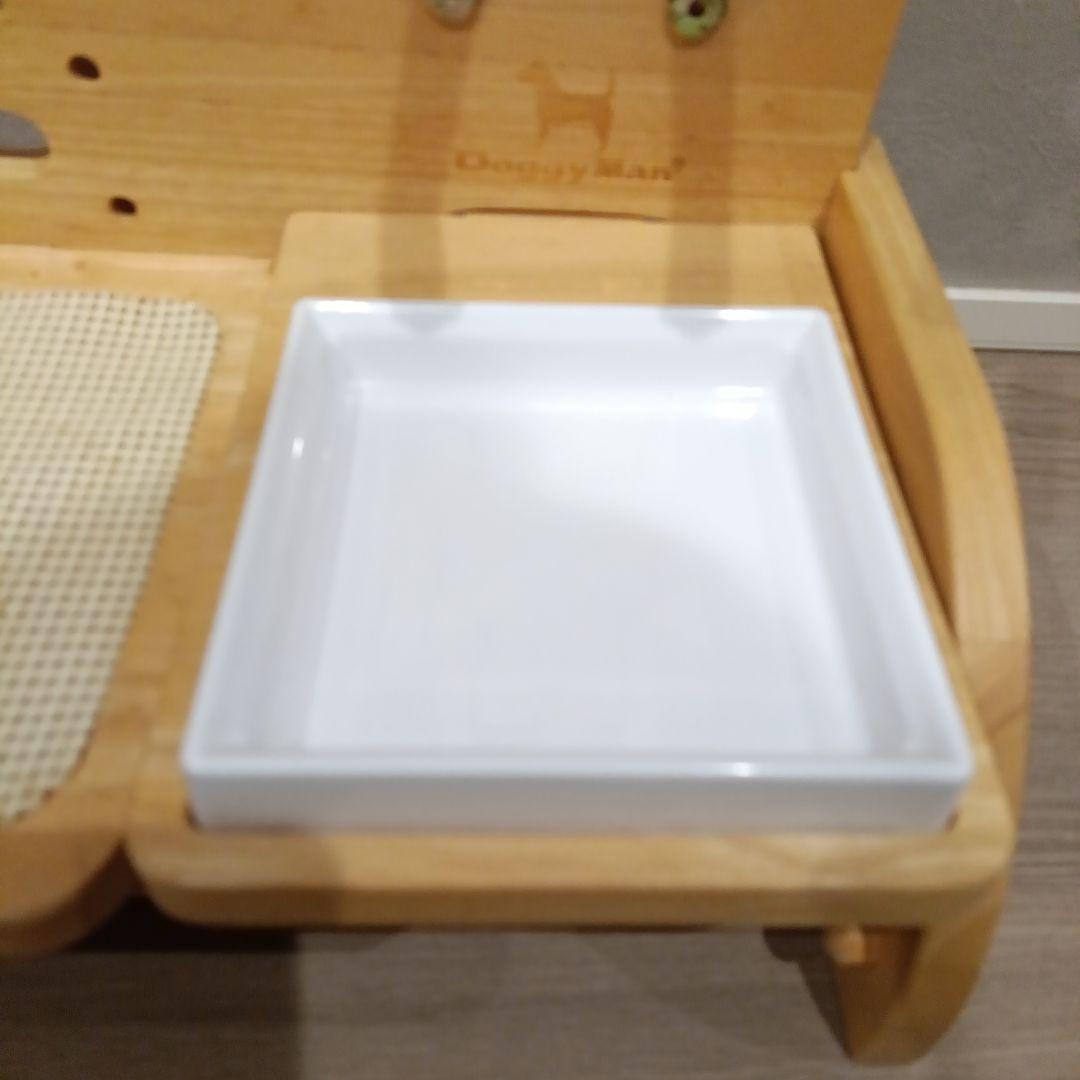 Doggy Man 木製犬用食器台 高さ調整可