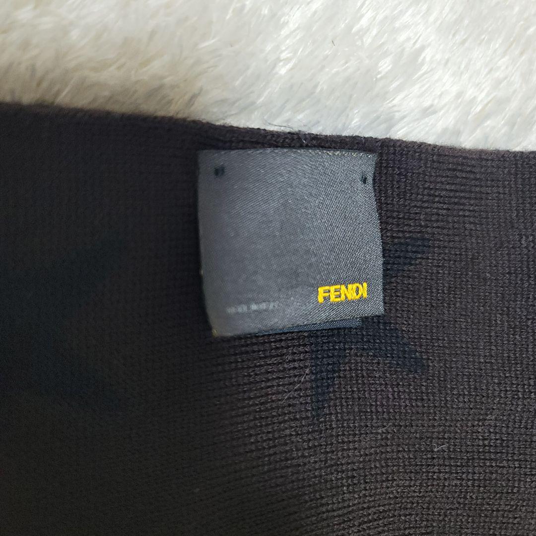 希少✨FENDI フェンディ マフラー FF ウール スター柄 星 リバーシブル