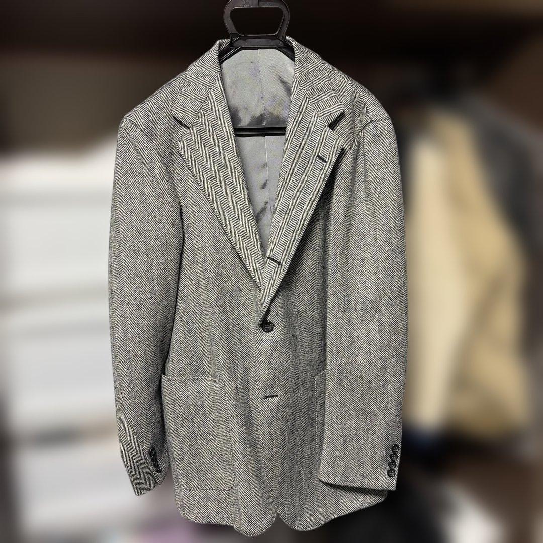 BEAMS F / HAND MADE LINE ヘリンボーン ジャケット 52