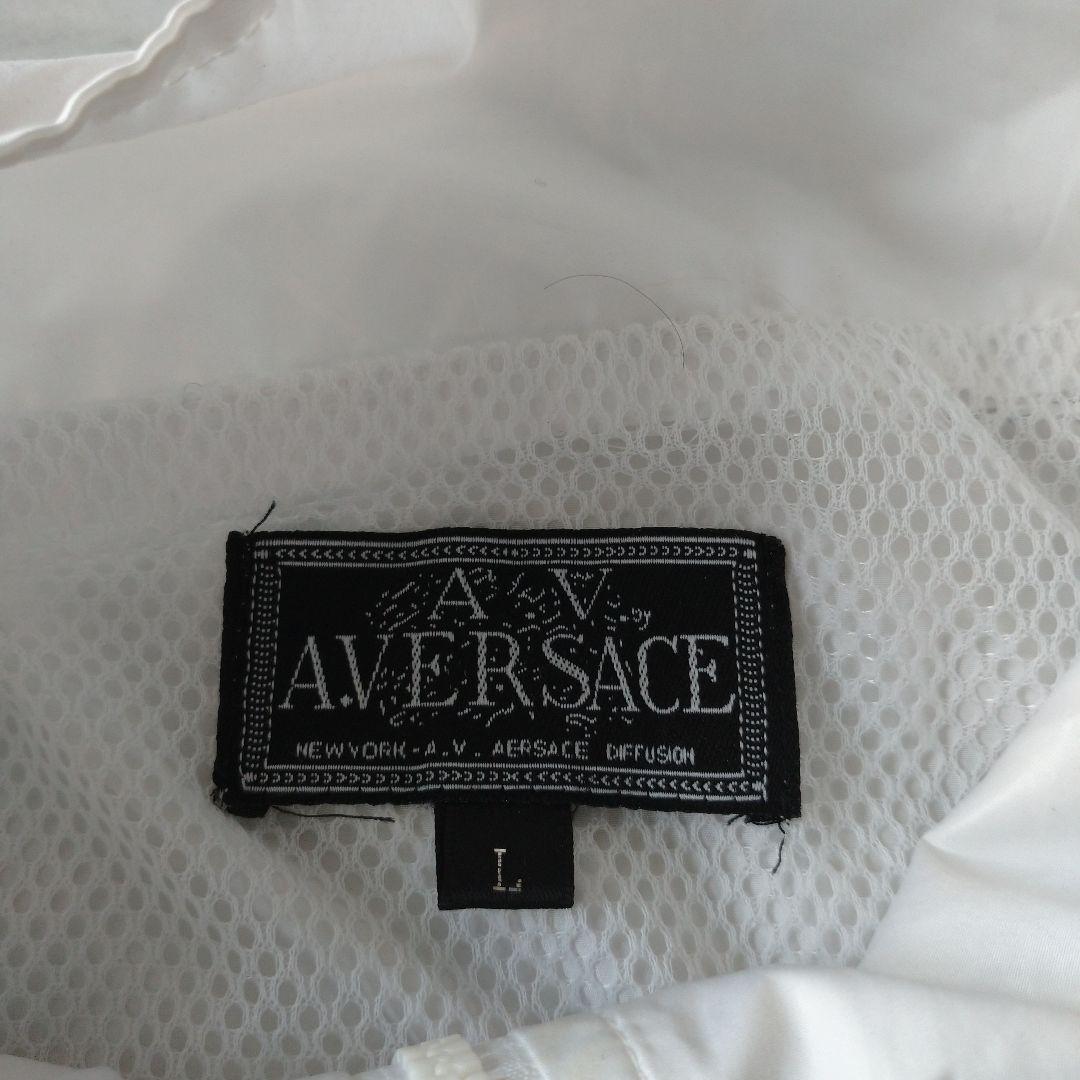 【レア】【美品】VERSACE　ヴェルサーチ　ナイロンホワイトジャケット