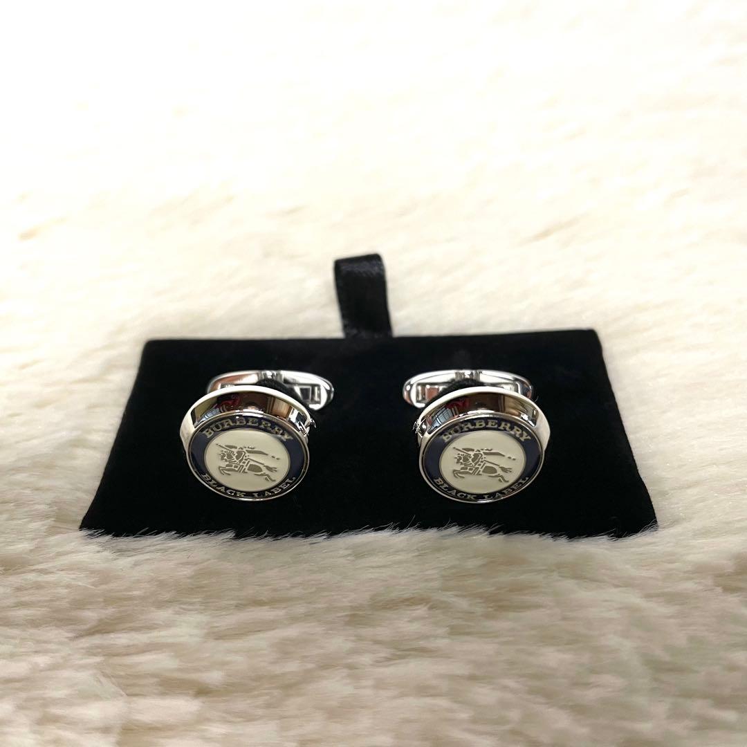 【未使用保管】BURBERRY BLACK LABEL カフスボタン ホースロゴ