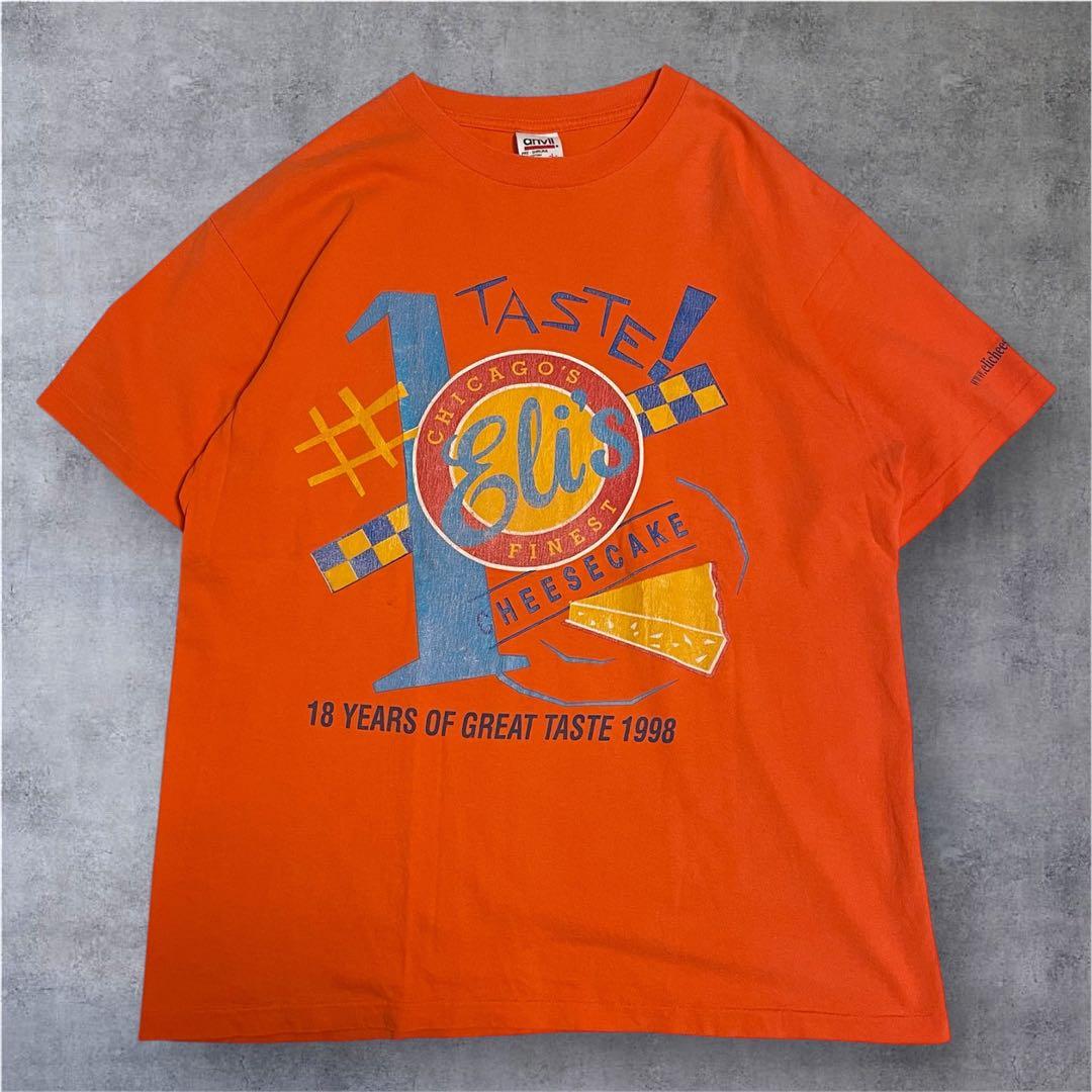 90s USA製 Anvil エリーズチーズケーキ Tシャツ シングルステッチ