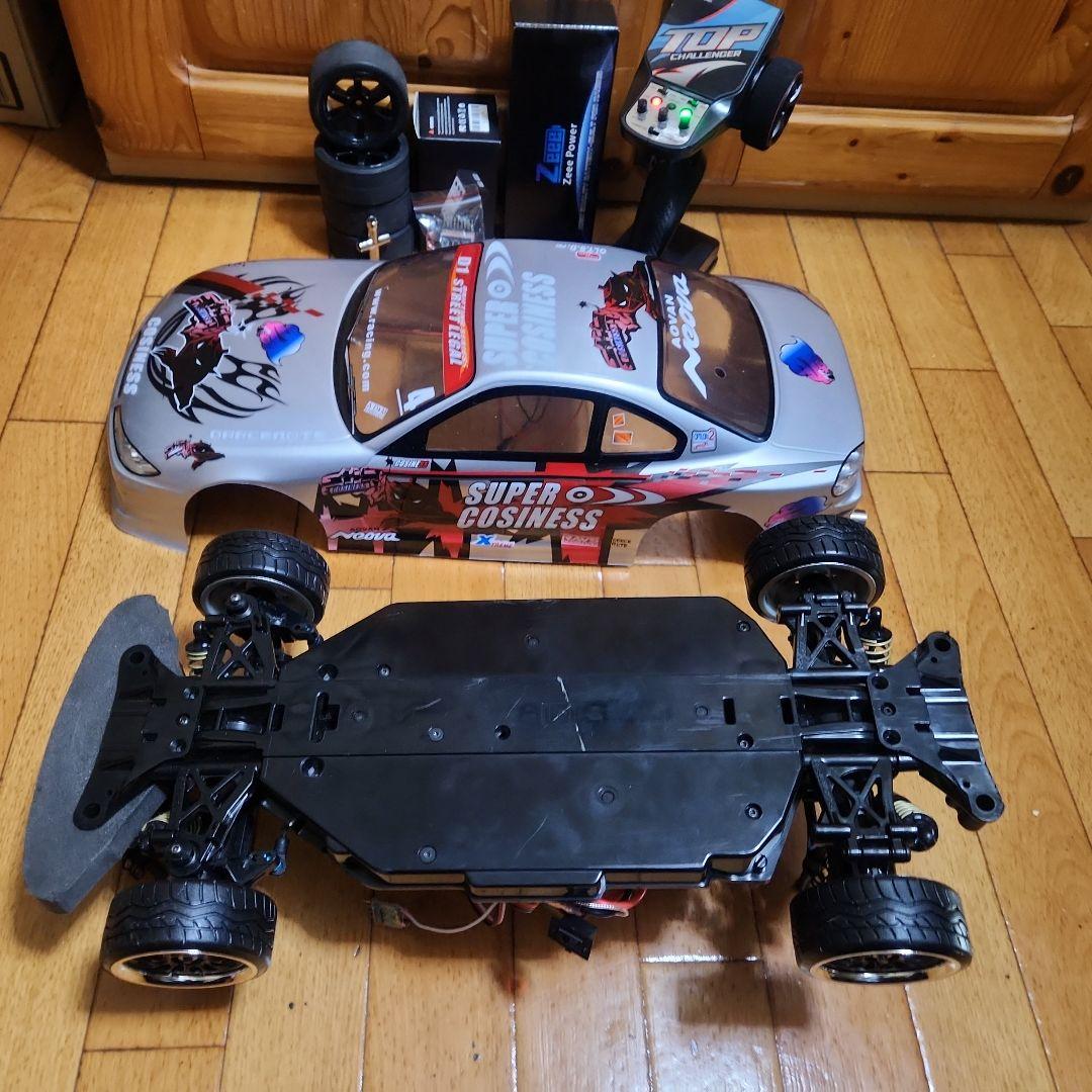 タミヤ ドリフト ラジコン フルセット　TT02　シルビア　ボディ　赤　tt01