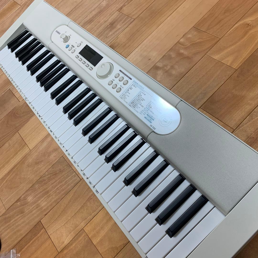 極美品★CASIO Casiotone 光ナビゲーション23年製　LK-520