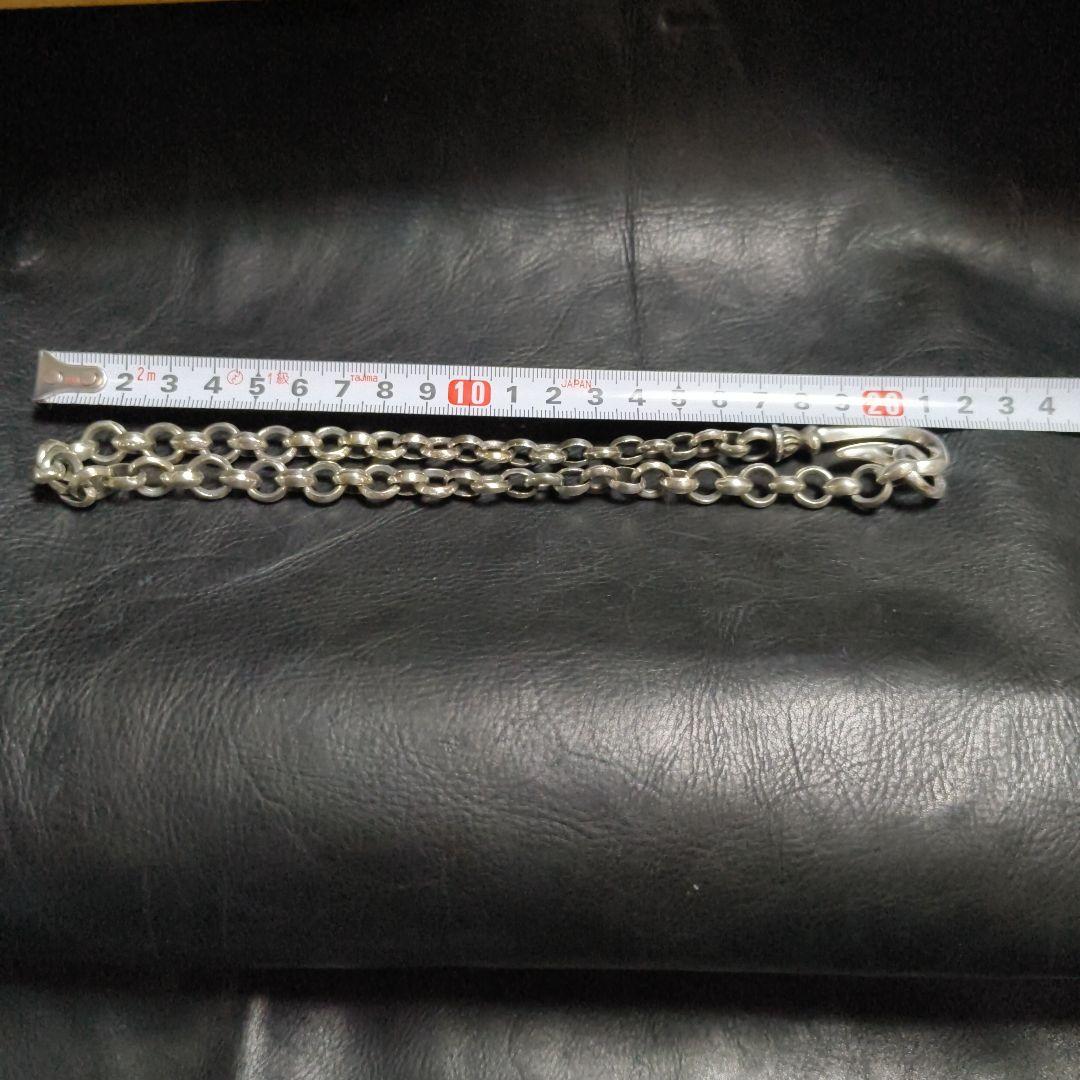 シルバー925 極太チェーンネックレス 66.6g 約43.5cm