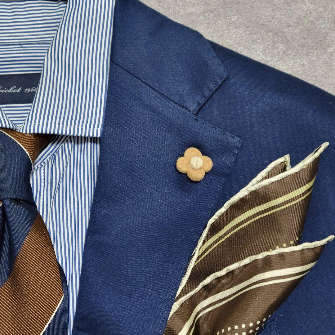 ★chuta様 LARDINI 超高級 ネイビー テーラードジャケット