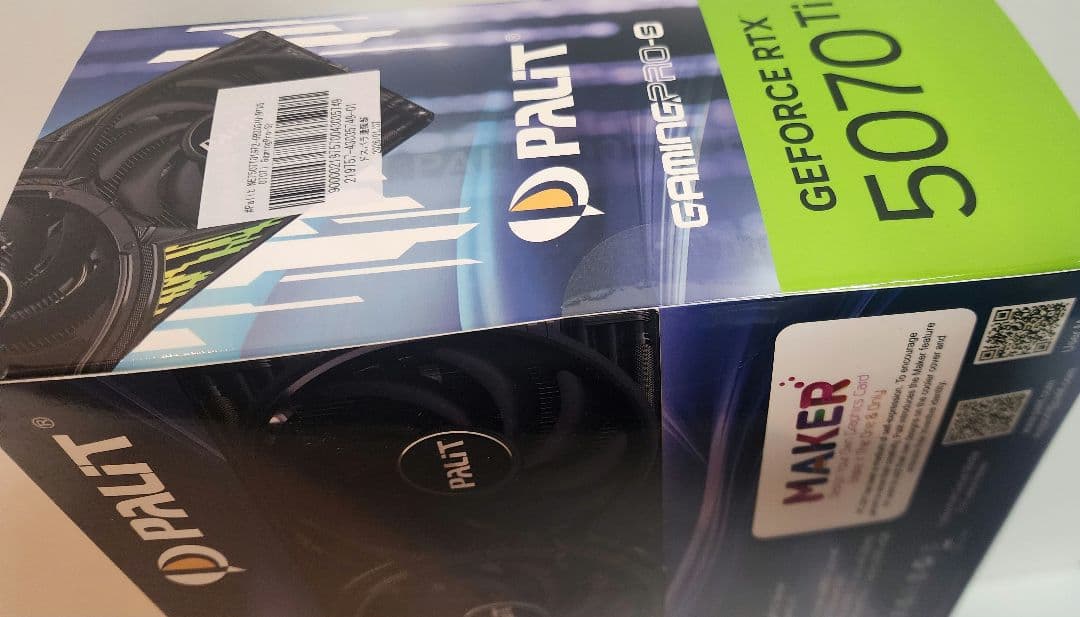 ★未開封・送料込★Palit GeForce RTX5070Ti