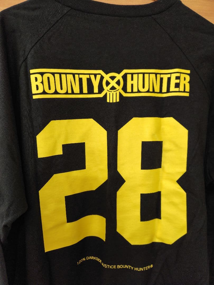 Bounty Hunter ラグランTシャツ ブラック×イエロー