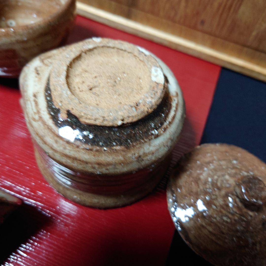 ①萩焼 兼田佳炎 煎茶器揃 8点