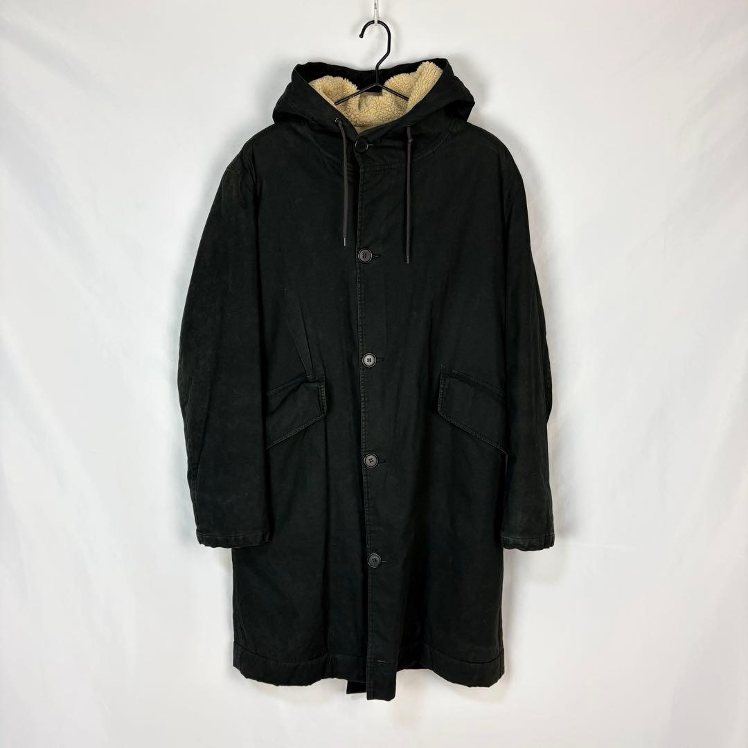 HELMUT LANG JEANS ヘルムートラング　ボアフード モッズコート