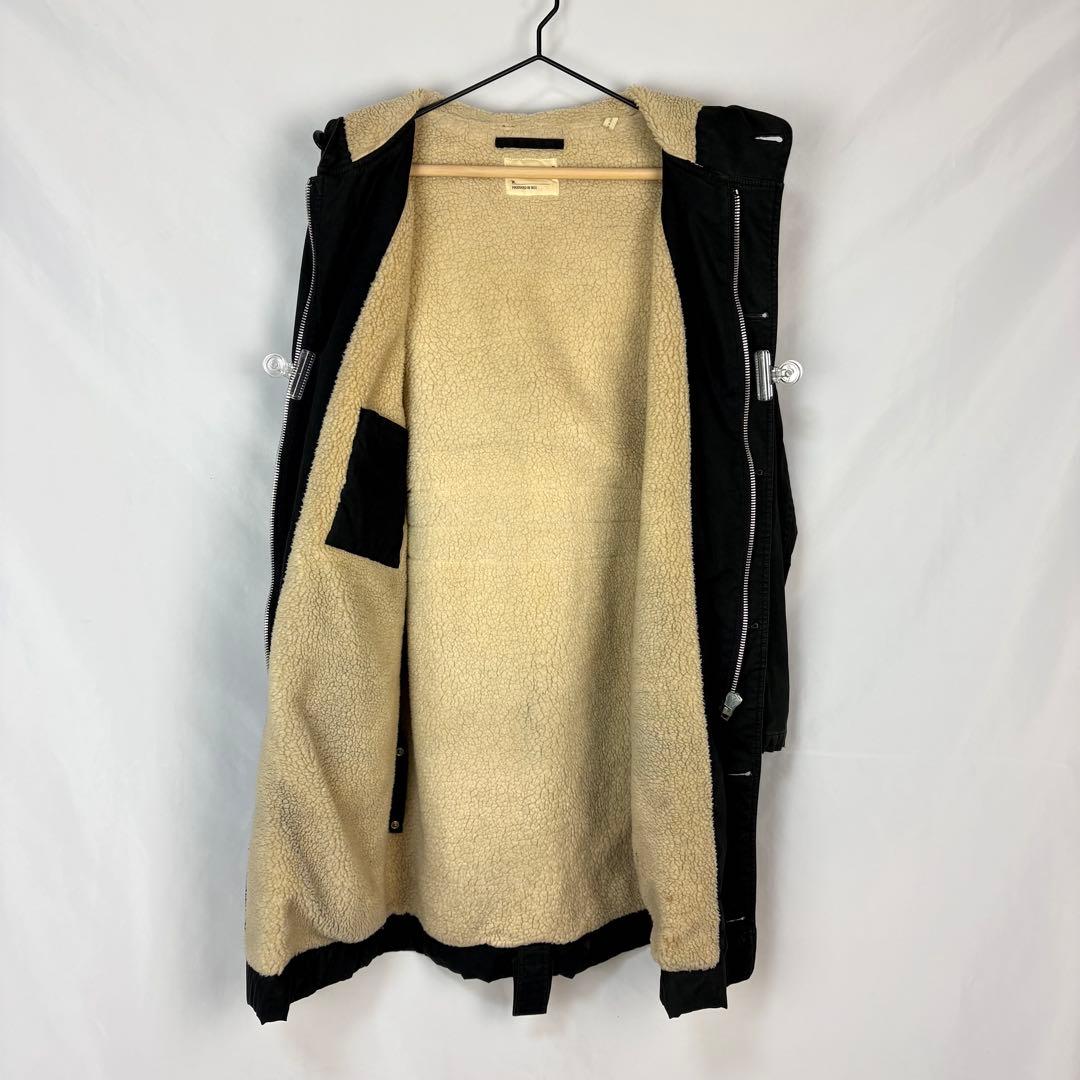HELMUT LANG JEANS ヘルムートラング　ボアフード モッズコート