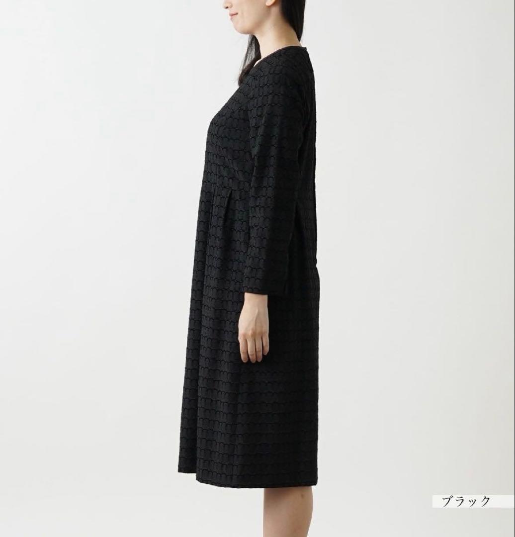 【新品】定価88,000円　レリアン　フォーマルワンピース　ブラック17＋