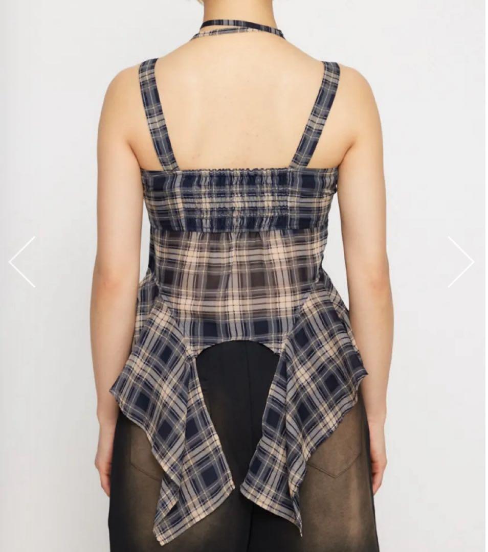 LAGUA GEM HEM FLARE キャミトップス　NVY