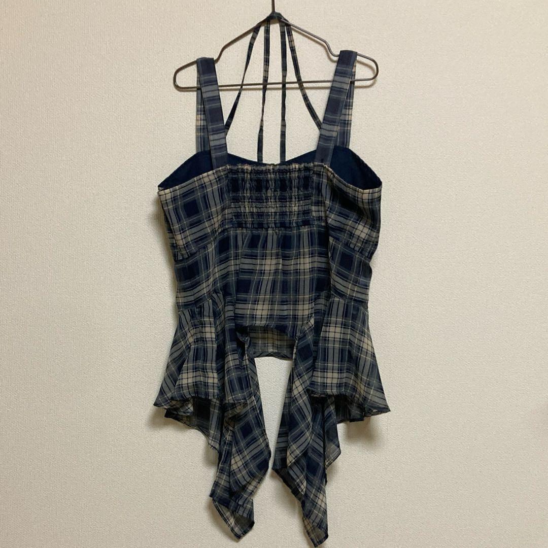 LAGUA GEM HEM FLARE キャミトップス　NVY