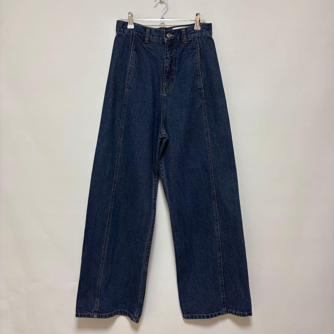 新品　CAPRICIEUX LE'MAGE切替ワイドストレートデニム38 完売品