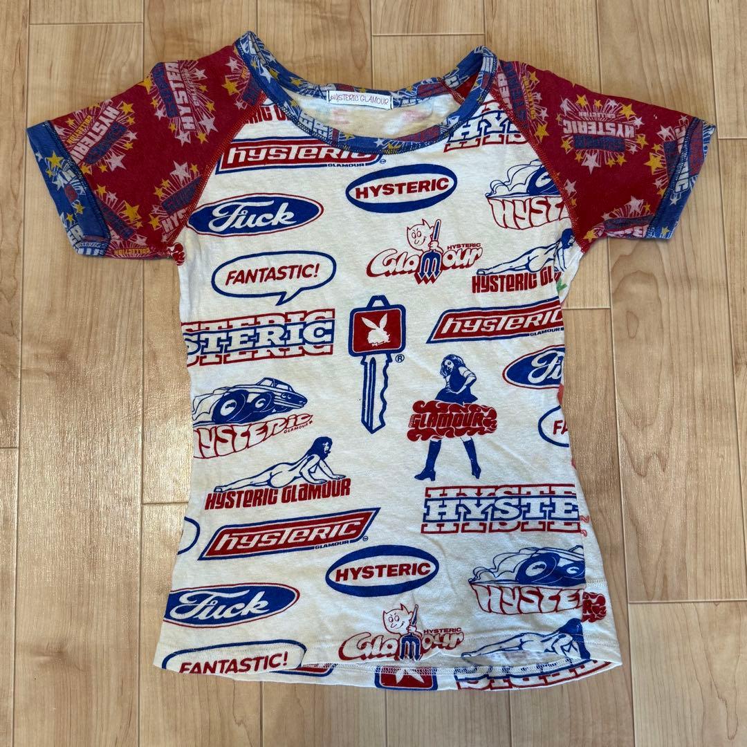 初期 HYSTERIC GLAMOUR チビT 半袖 総柄 フリーサイズ