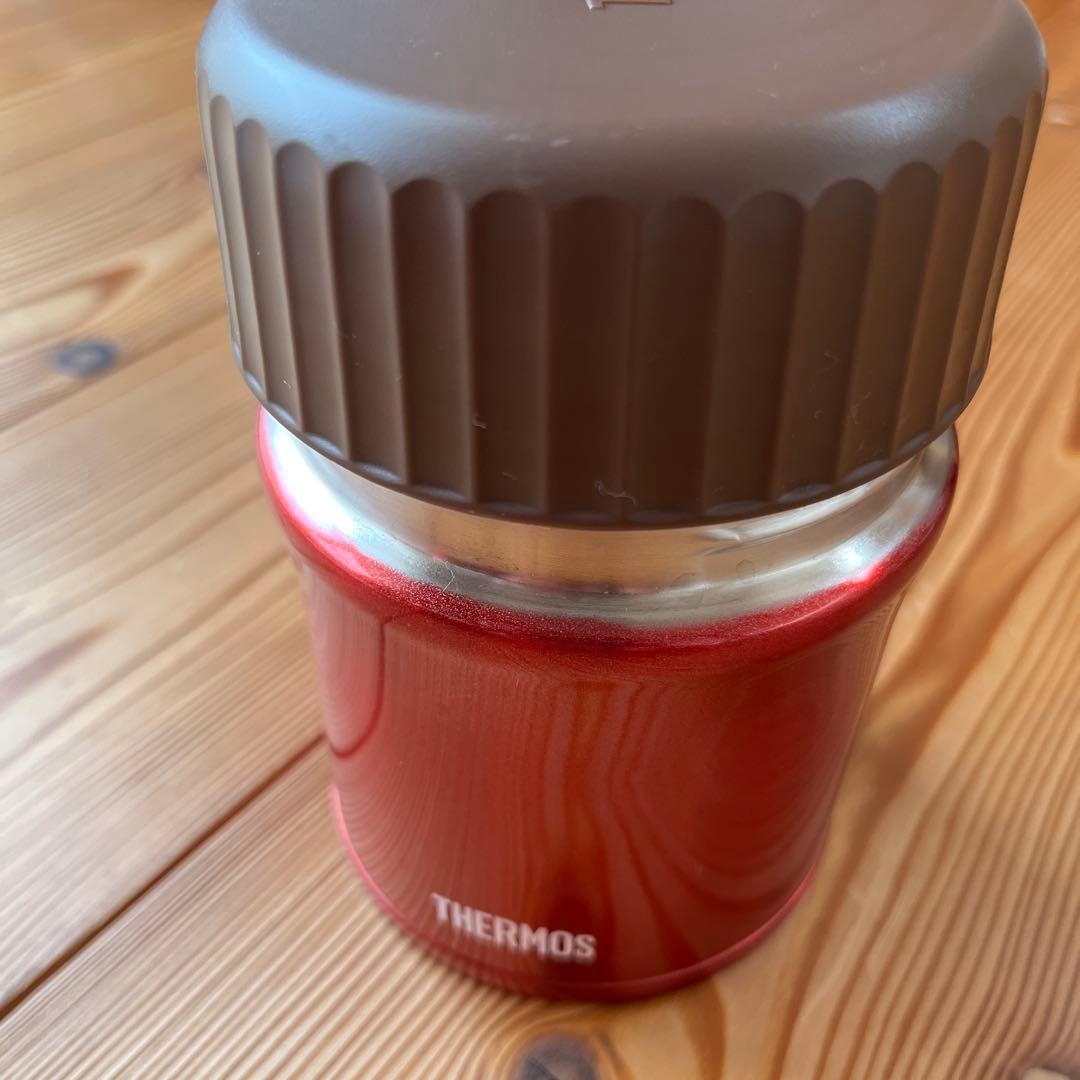 新品♪THERMOS 赤保温調理鍋 KBN-3001 サーモスポット付きキズあり