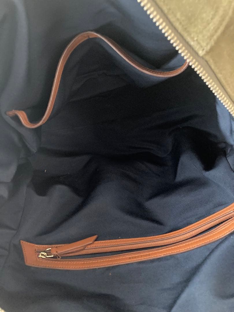popoさま　COLE HAAN オリーブグリーン スエード ボストンバッグ