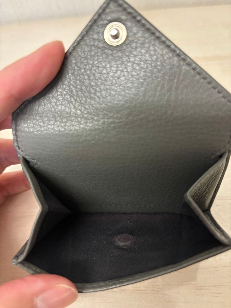 極美品✨バレンシアガ 折り財布 ペーパーミニウォレット　391446 グレー