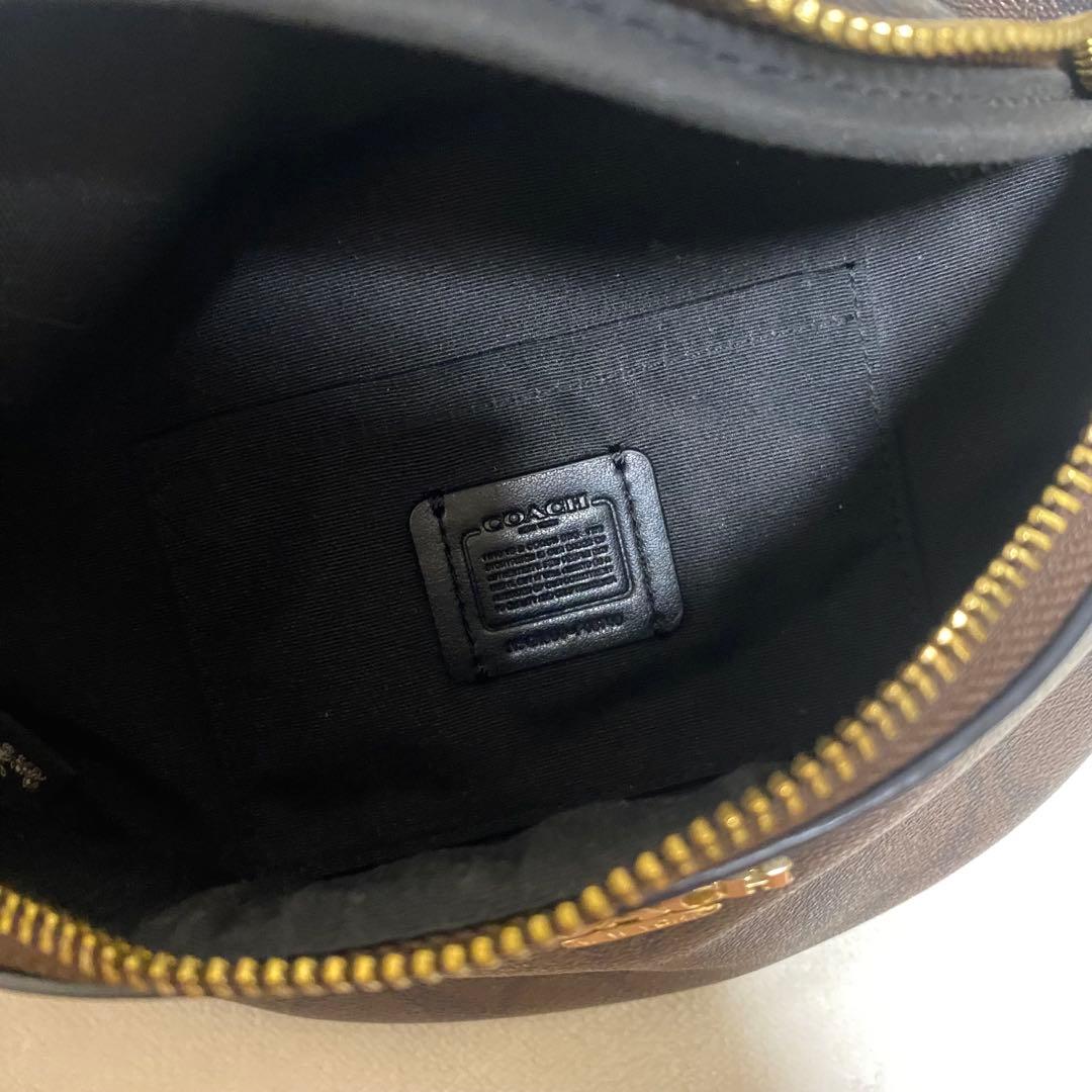 COACH コーチ　ウエスト　バッグ　ブラウン