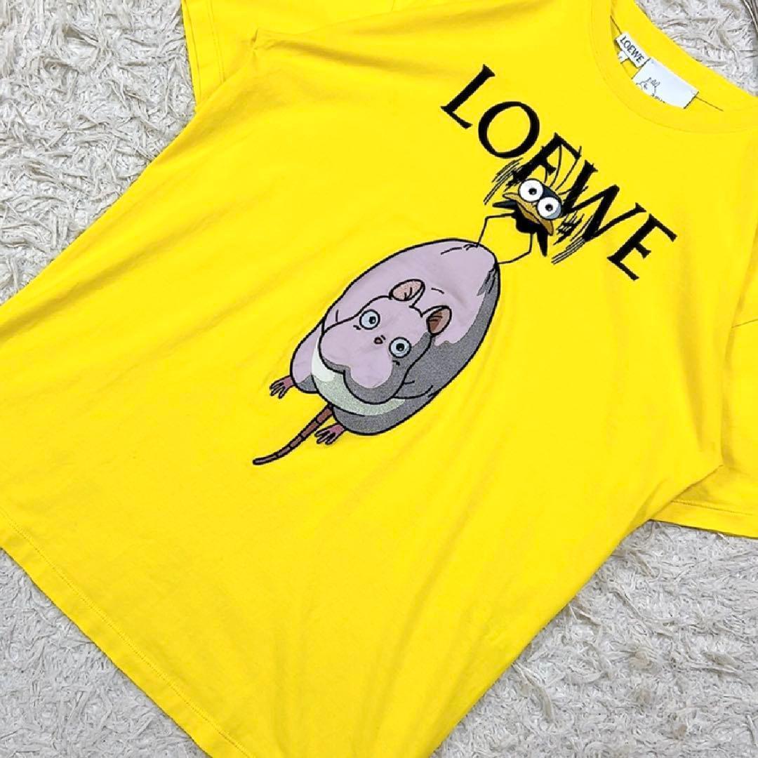 美品 ロエベ スタジオジブリ コラボ 千と千尋の神隠し Tシャツ XS イエロー