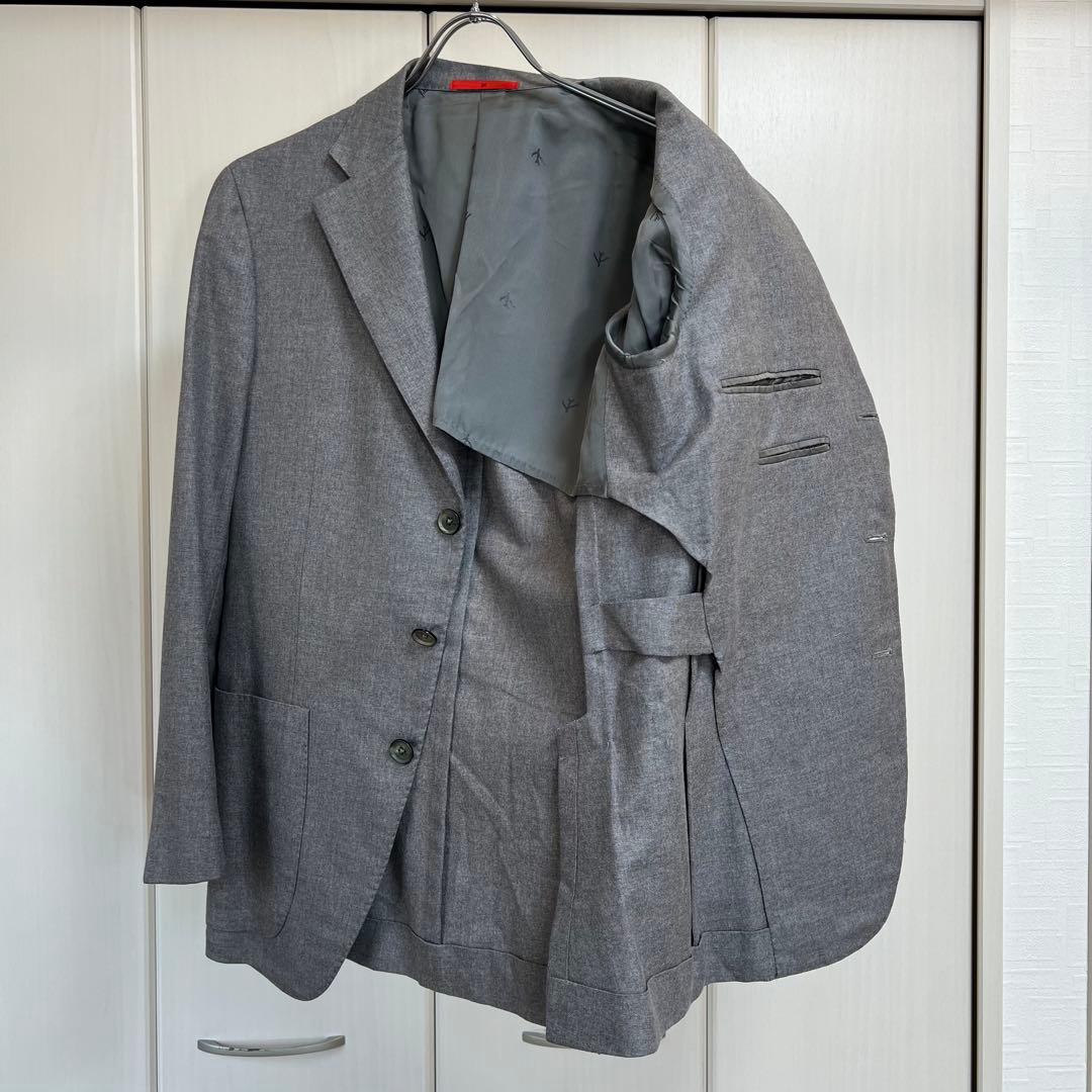ISAIA \"SAILOR\" シルク混 テーラードジャケット 44