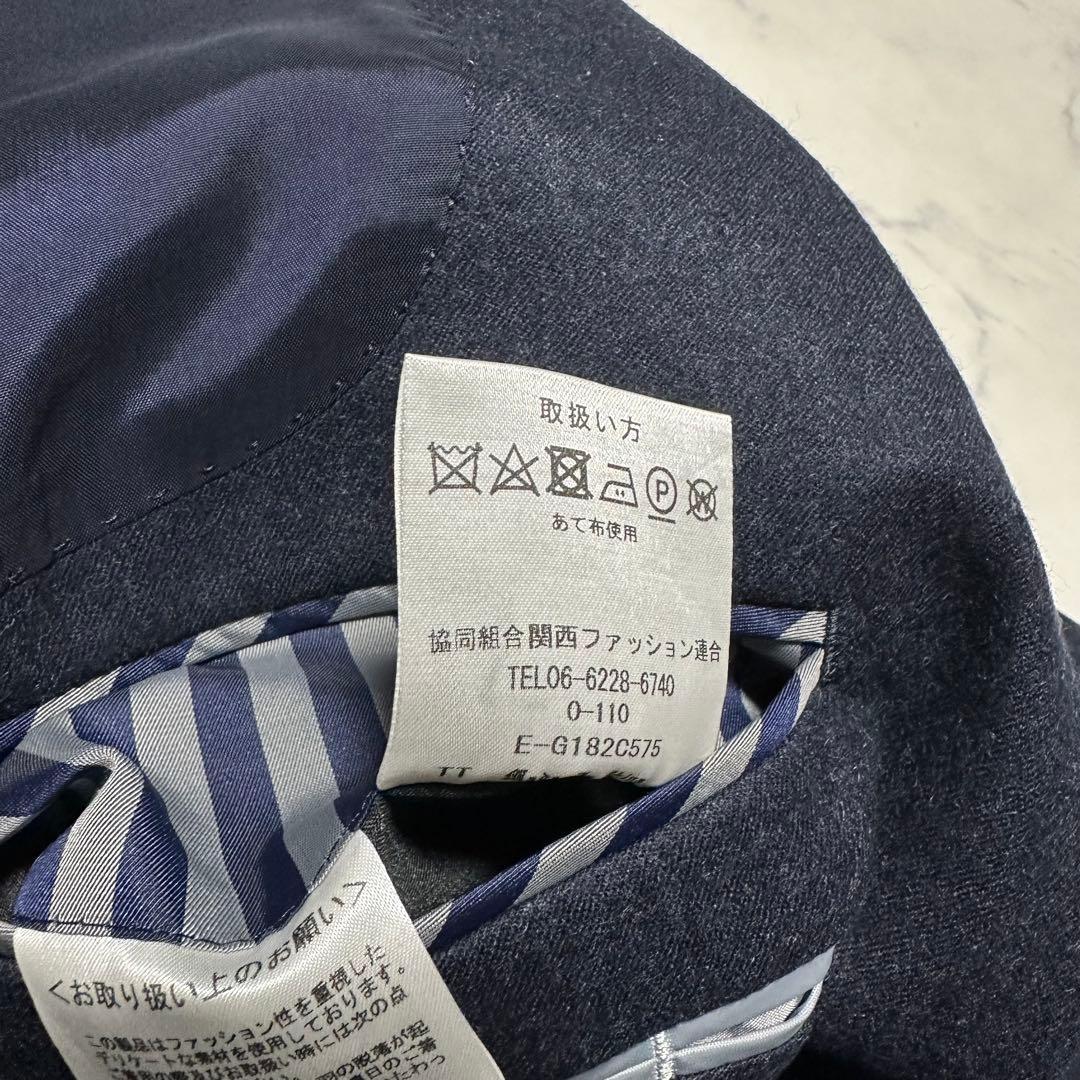 未使用級美品　CAFESOHO ネイビージャケット　カノニコsuper120's