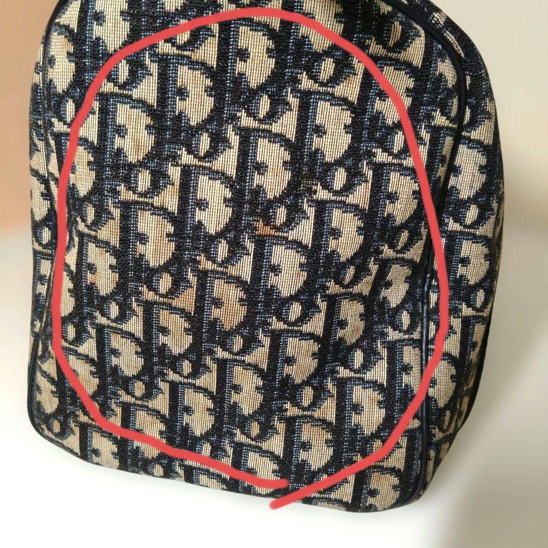 Dior ミニボストンバッグ トロッター キャンバス レザー
