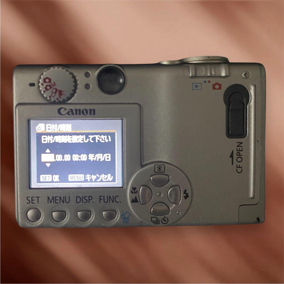 平成レトロ【Canon】キャノン IXY digitalデジタル400/シルバー