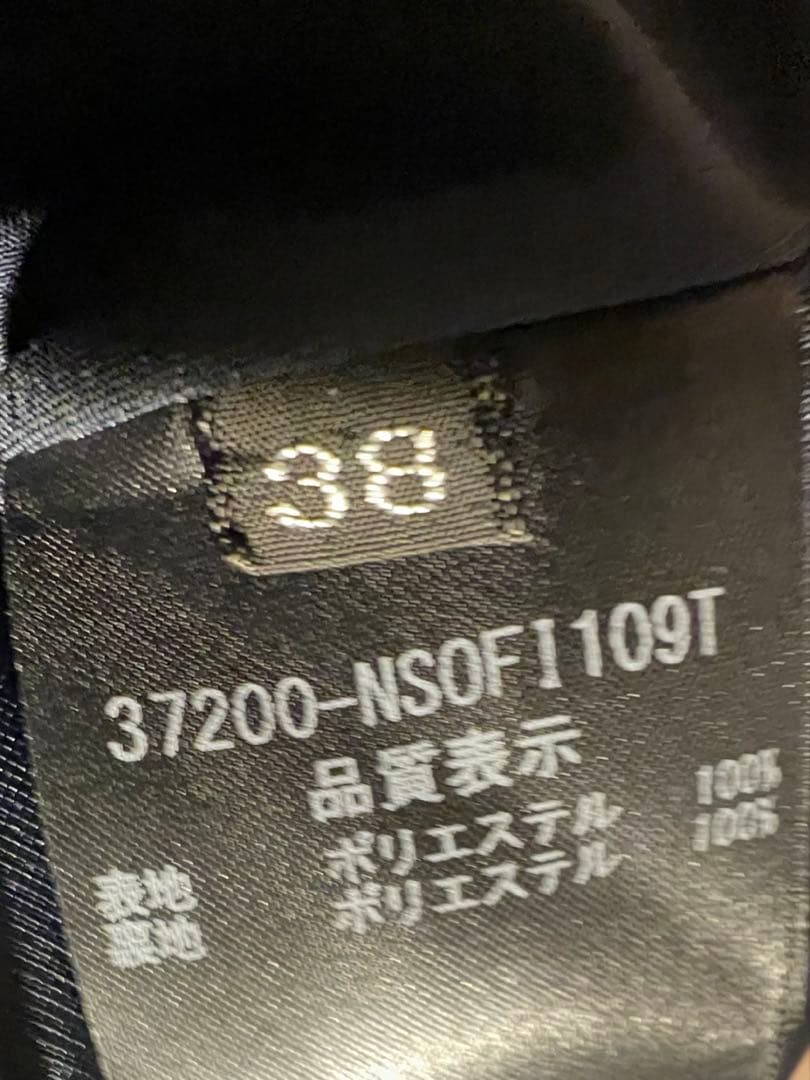 未使用品　フォクシーネイビー半袖 Aラインワンピース 38