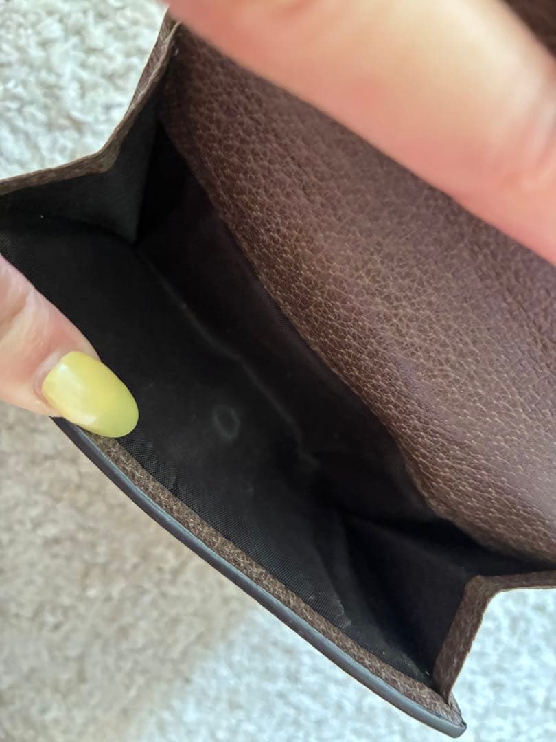 GUCCI GGキャンバス 二つ折り財布　オフィディア