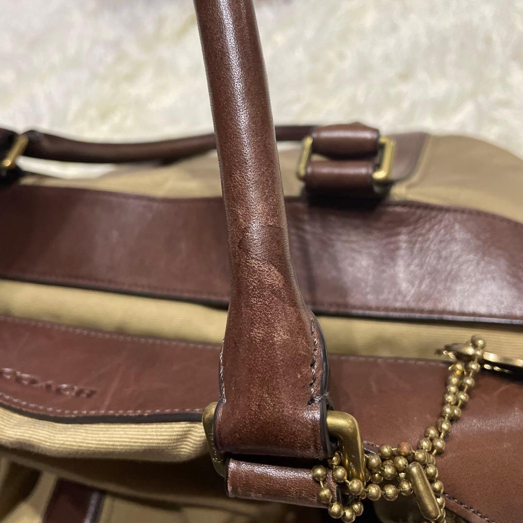 ⭐︎COACH⭐︎オールドコーチ⭐︎ボストンバッグ ベージュ・ブラウン⭐︎ビンテージ⭐︎