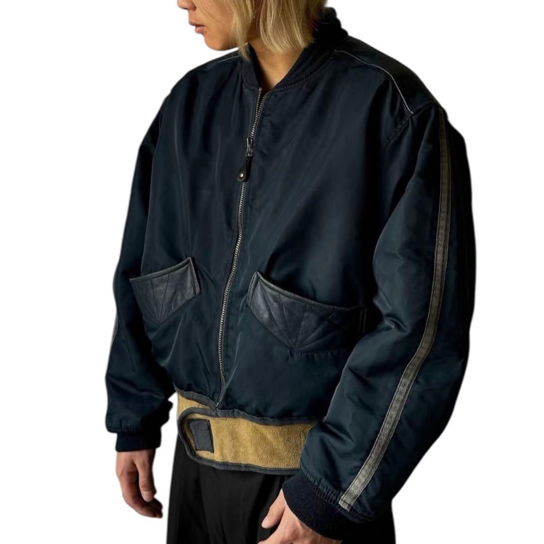 80s CHEVIGNON　Mouton Hem Switch Jacket