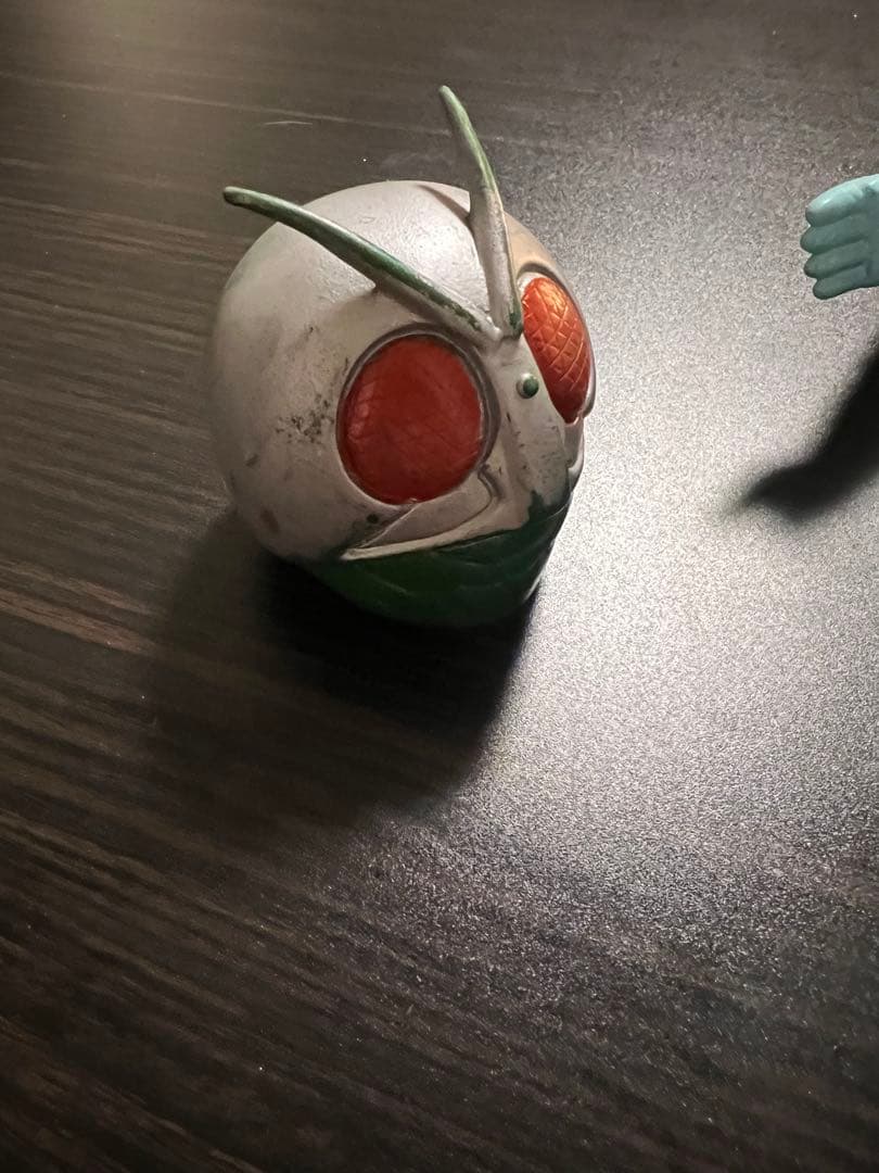 当時物　旧バンダイ　仮面ライダー　面取れソフビ