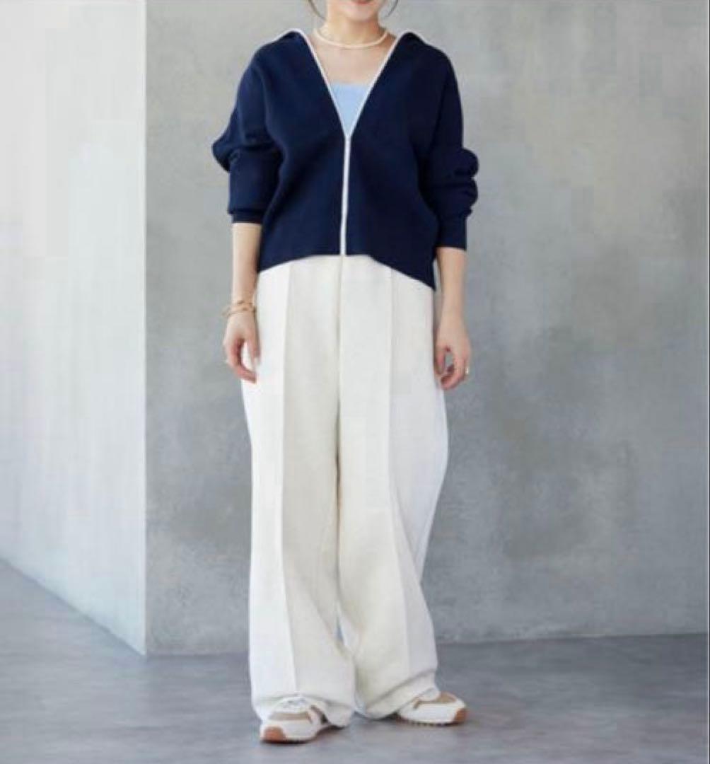 新品未使用　UNIQLO　ミラノリブフルジップカーディガン　L