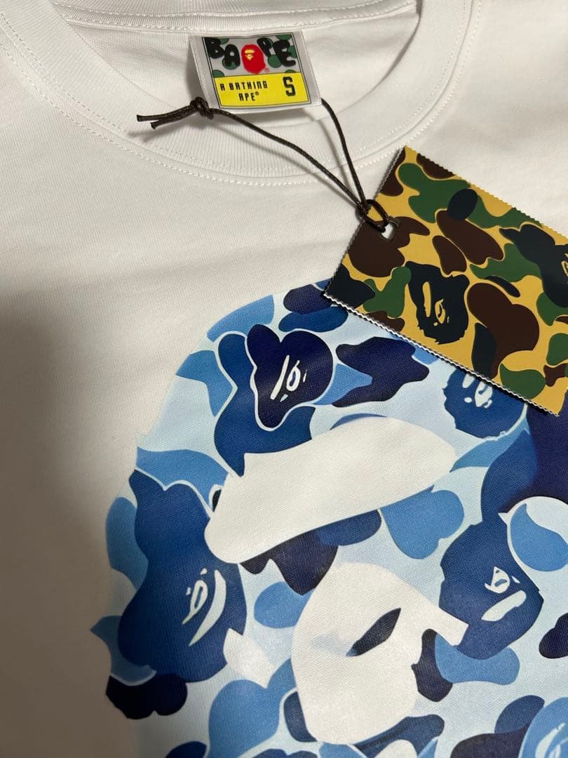 【新品】A BATHING APE カモフラージュTシャツ ホワイト Sサイズ