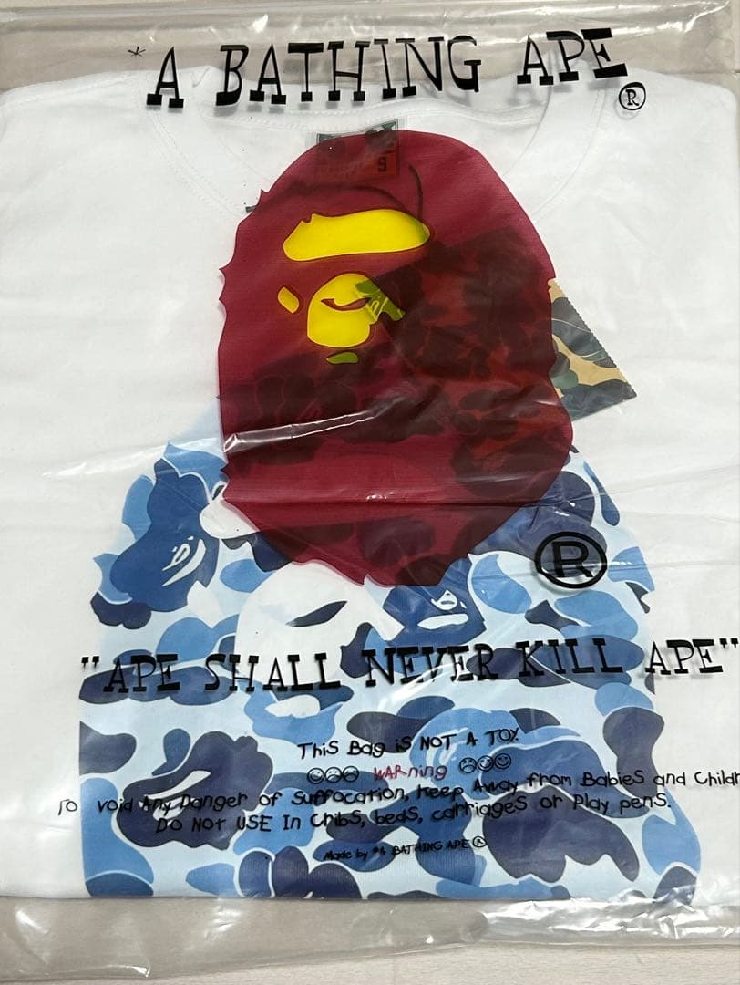 【新品】A BATHING APE カモフラージュTシャツ ホワイト Sサイズ