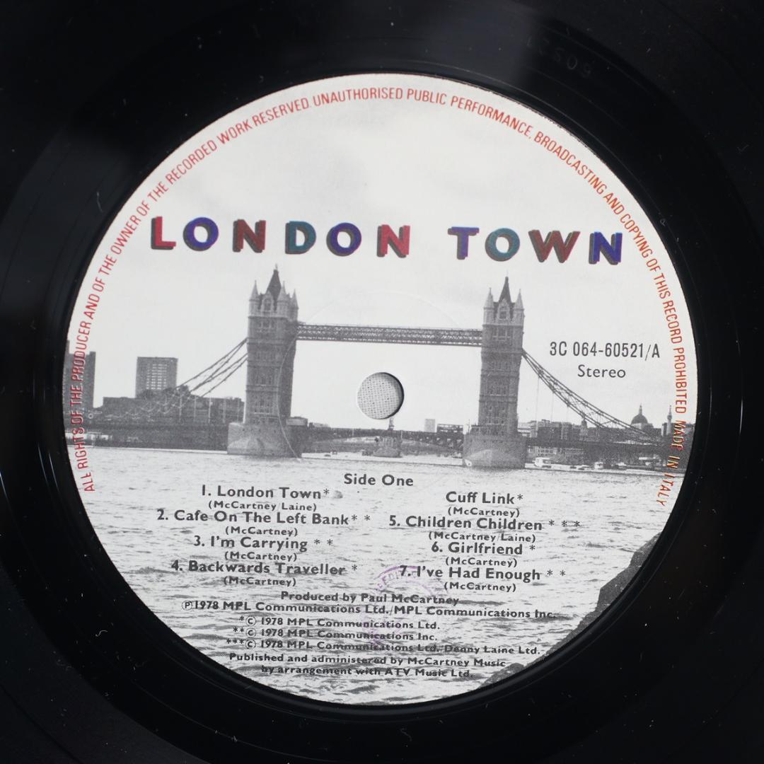 伊LP WINGS LONDON TOWN イタリア ポスタインナースリーブ完品