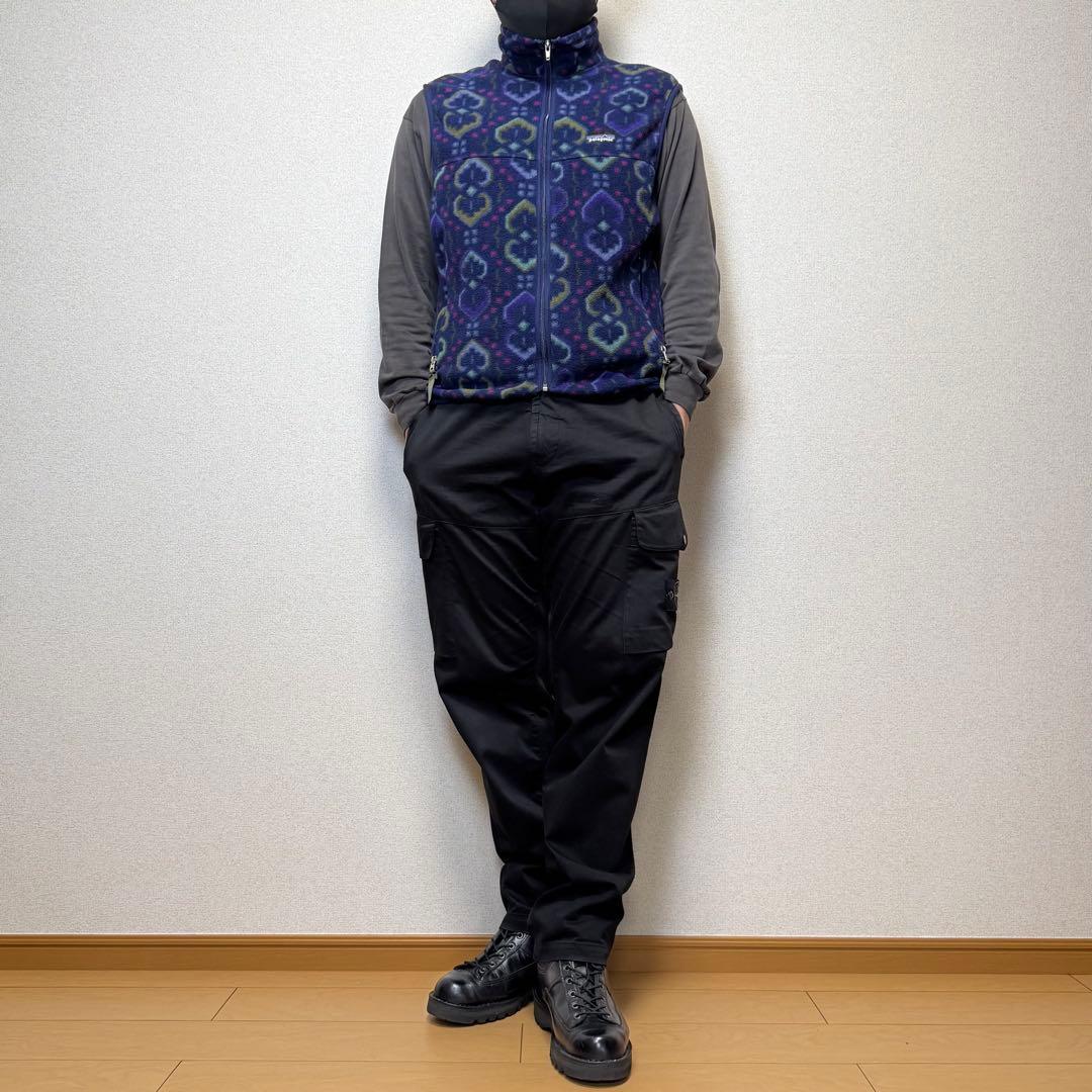 パタゴニア シンチラ フリース ベスト タペストリー 総柄 M ビンテージ90s