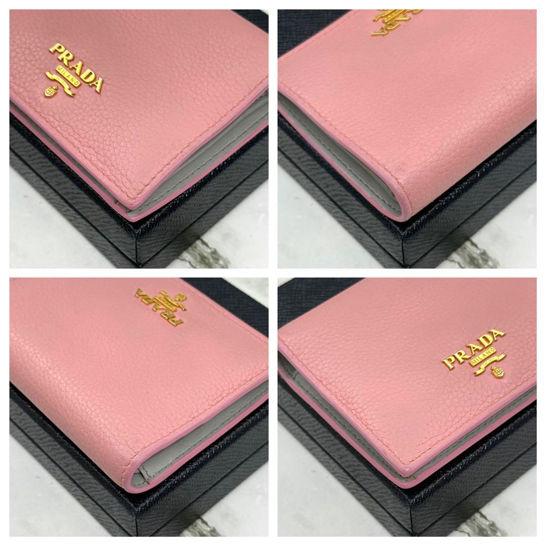 ◆◆おはなさん専用◆◆【美品】PRADA プラダ 二つ折り財布 本革レザー 付属