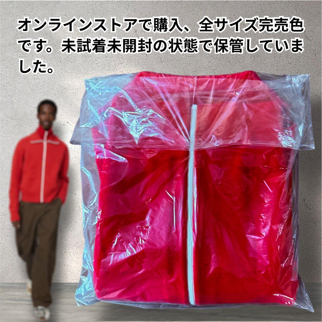 【新品未使用】ユニクロC ミラノリブフルジップカーディガン L レッド