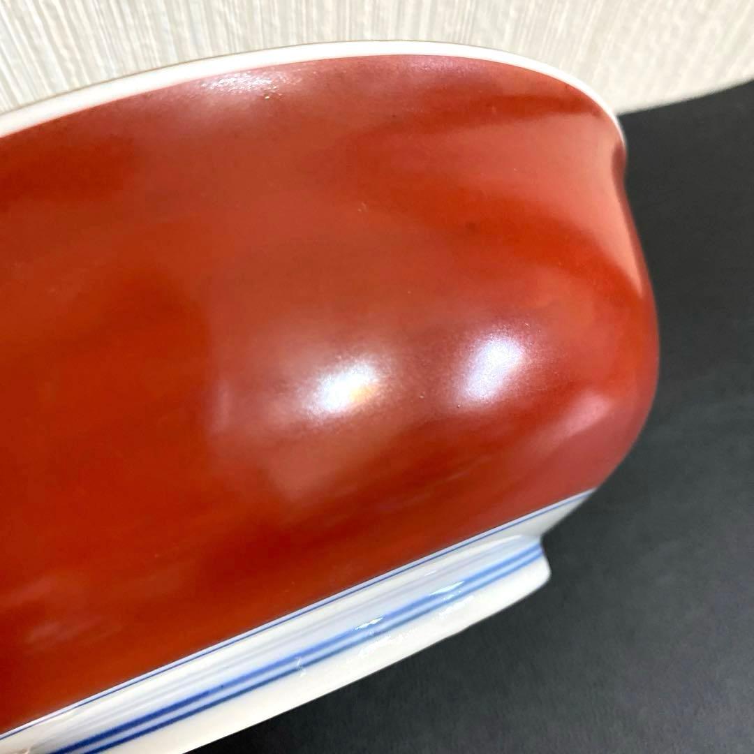 昭和レトロアンティーク 九谷焼 煮物鉢 大皿 煮物鉢 カワセミ 鶯 食器 陶器