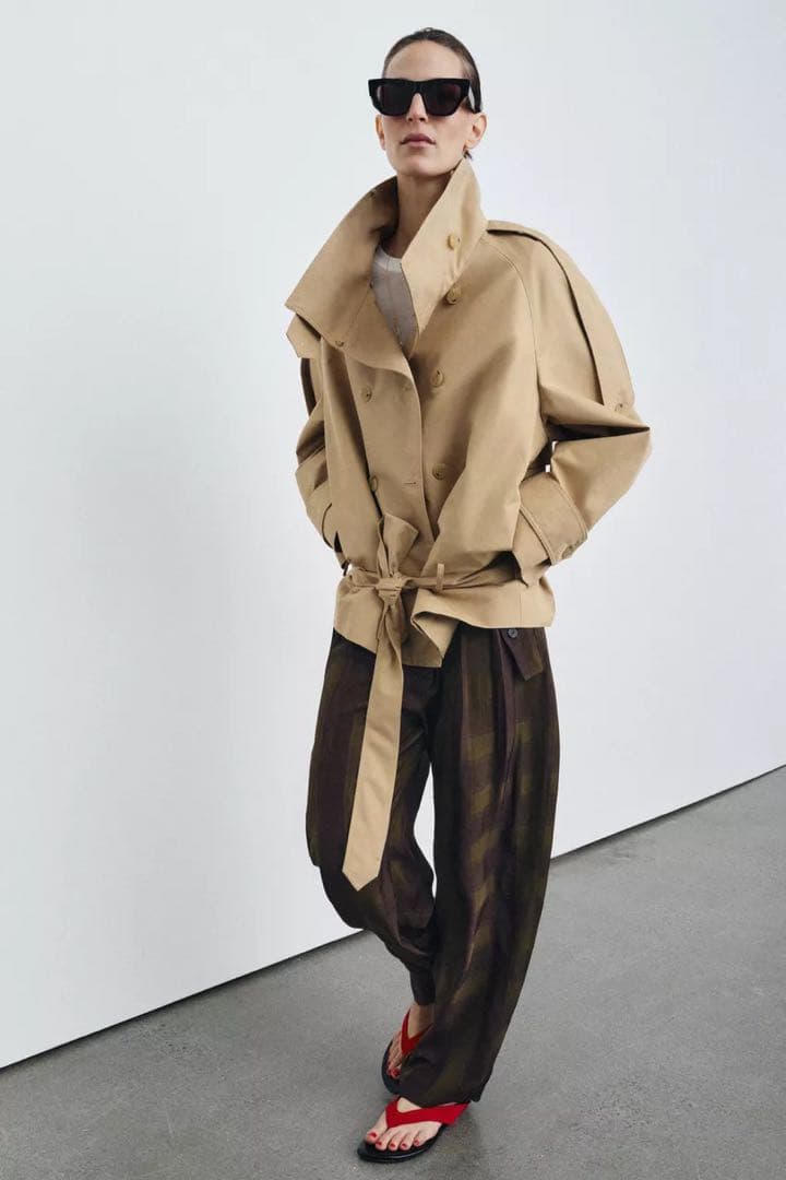 ZARA ショートトレンチコート　Sサイズ