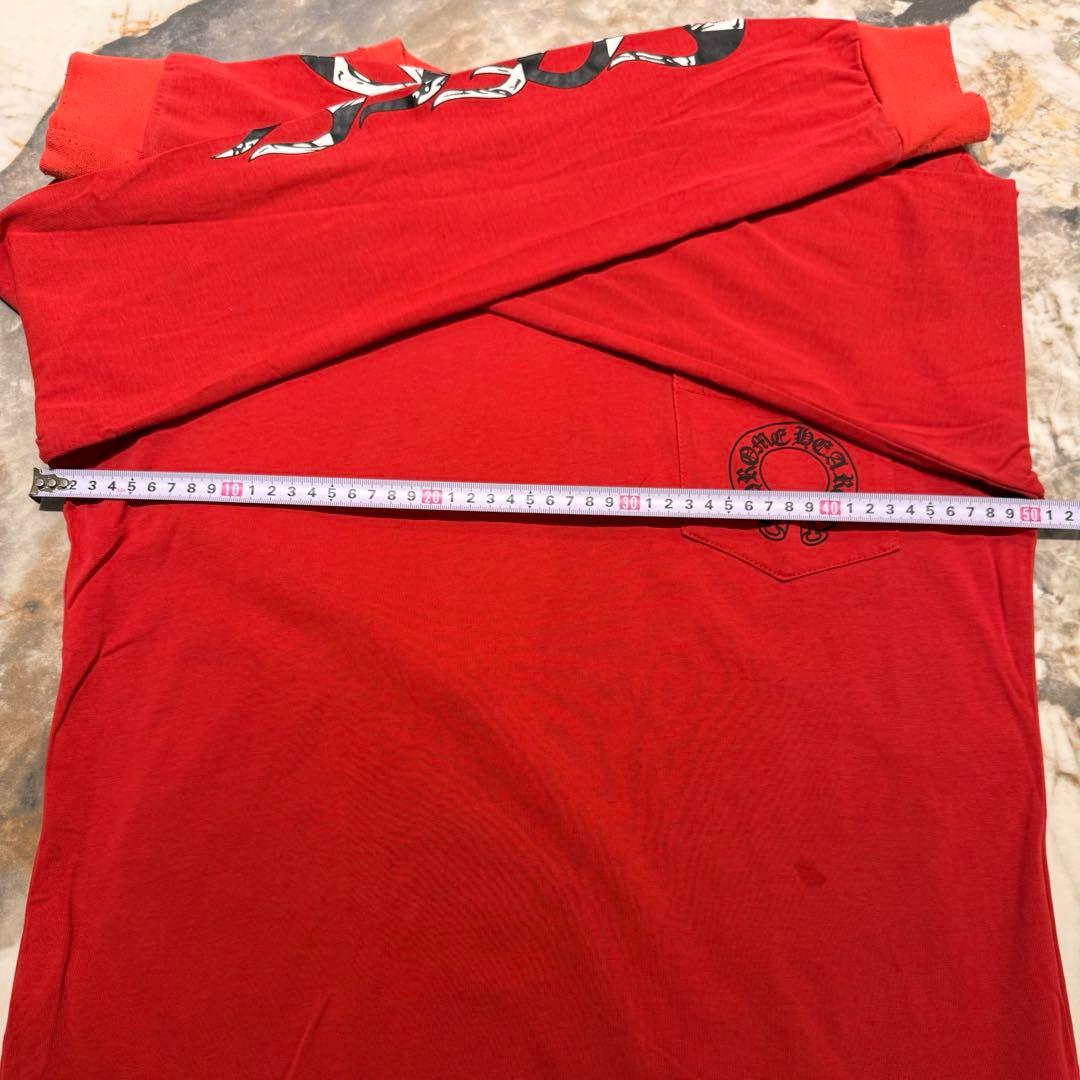 クロムハーツ Tシャツ 赤 XL