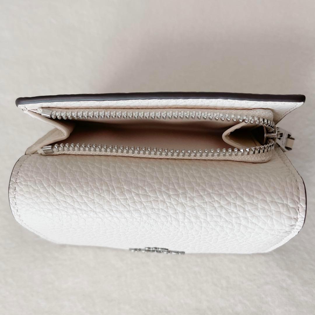 最終処分【新品】COACH マイクロ ウォレット ミニ財布 CM238 ホワイト