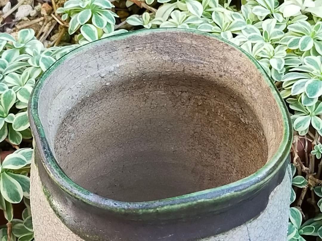 ♥とても古い　美濃焼　織部　湯呑み　㉑　湯飲み　骨董　古玩　中国