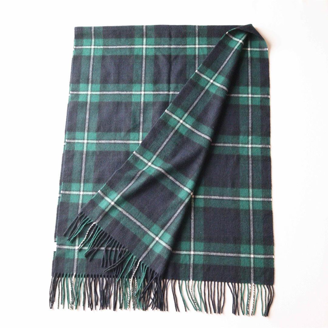 5440【極美品】23区大判ストール カシミヤ100％ ブラックウォッチ